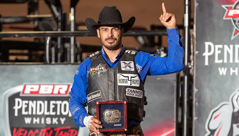 Perfect Cardozo wins Pendleton Whisky Velocity Tour’s Buckin’ at the Rock