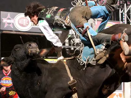 Current World Number One Bull Rider Takes the Round One Win!