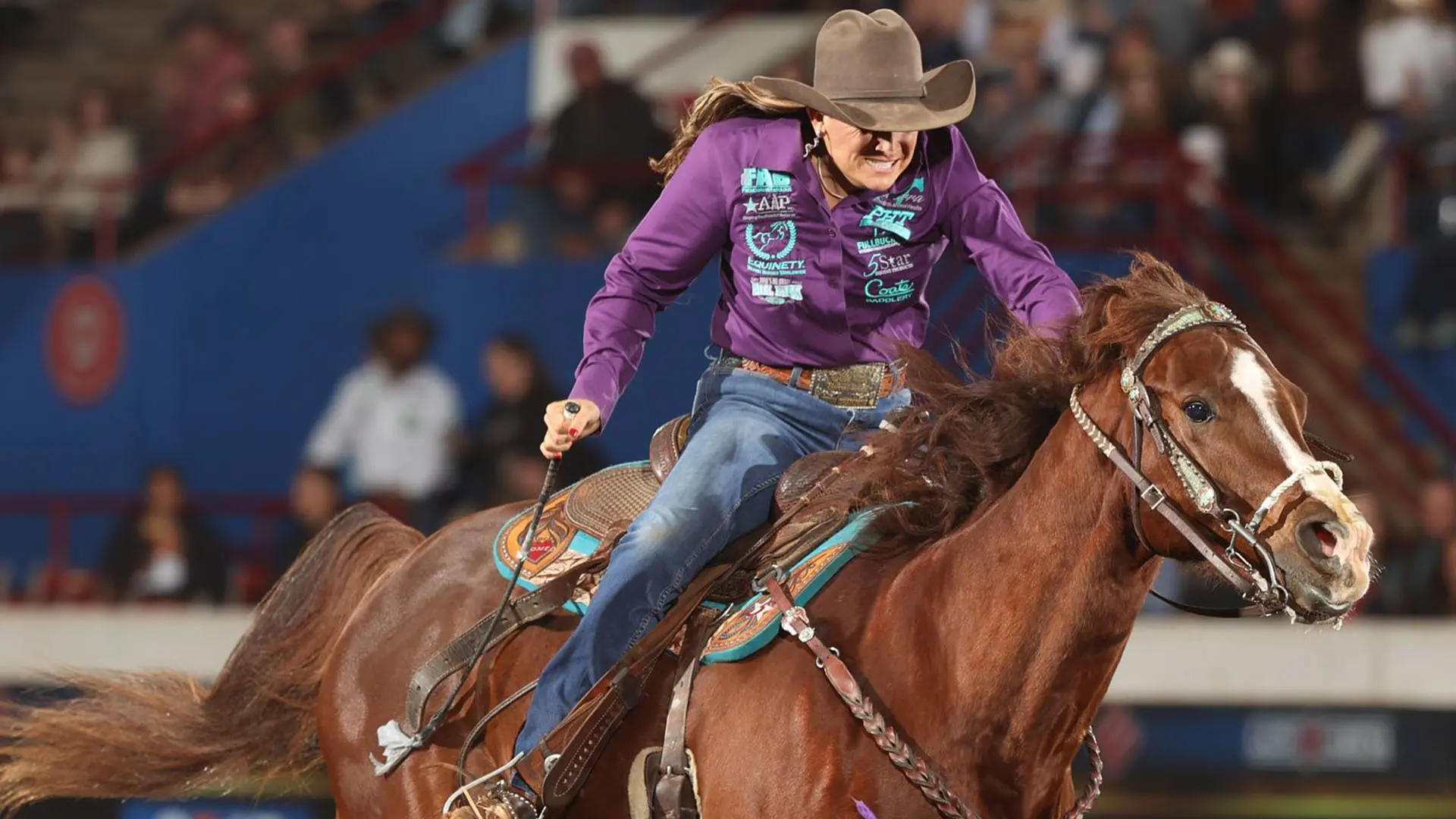 Stephanie Fryar wins Stampede at the E to remain in contention to be the final victor of WCRA's Triple Crown of Rodeo