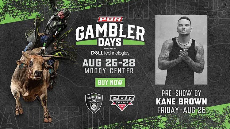 Country music star Kane Brown to kick off  Gambler Days with concert at Moody Center on August 26