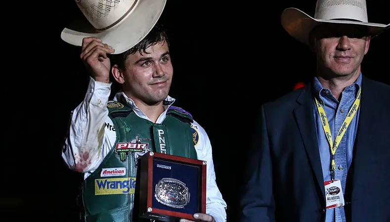 2022 PBR World Champion Daylon Swearingen wins PBR Canada Cup Series event in Regina, Saskatchewan