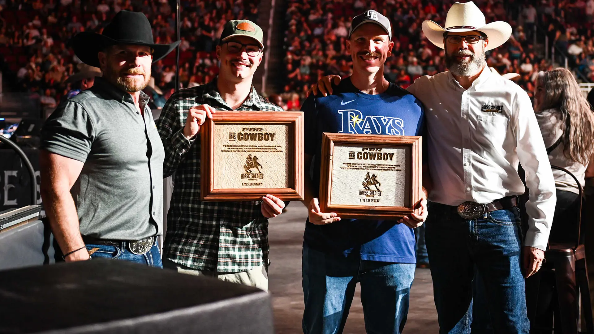 Airmen honored with Horse Soldier Bourbon Be Cowboy Award at Ridge Rider Days