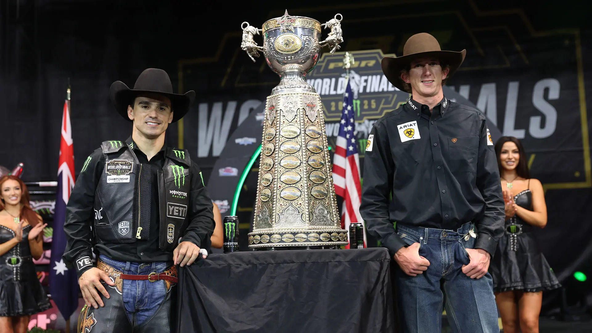 Brady Fielder, Jose Vitor Leme earn Brent Thurman/Lane Frost Award inside AT&T Stadium