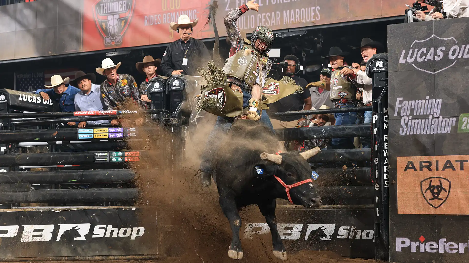 Led by Macaulie Leather’s 93.35-point ride, the Missouri Thunder beat another top team to take over No. 1 spot in PBR Teams standings