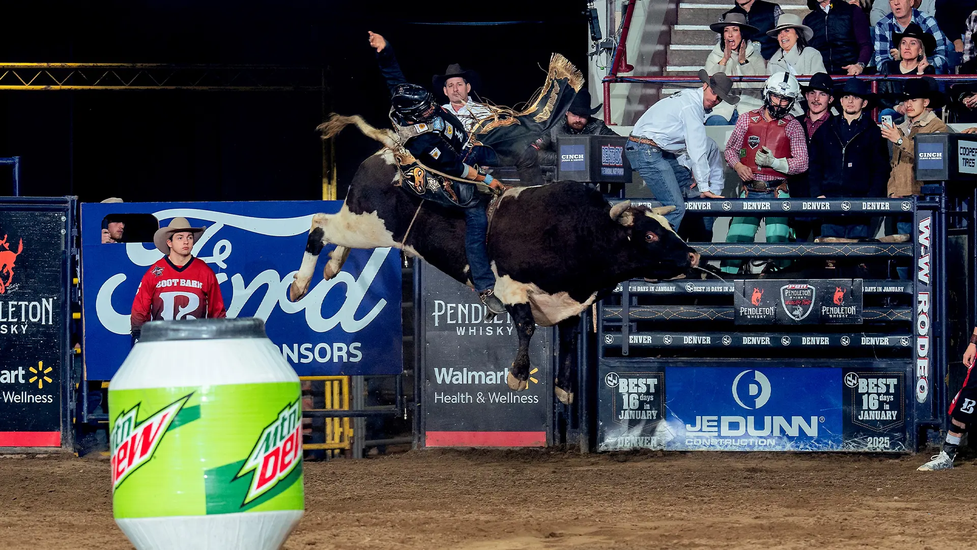 Claudio Montanha Jr. wins Round 1 of Denver PBR Chute Out at the National Western Stock Show 